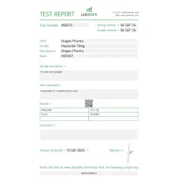 Mazdutide Lab Test Certificate September 2024 showing 9.11mg result