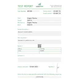 GHK-Cu Lab Test Certificate November 2025 showing 55.10mg result