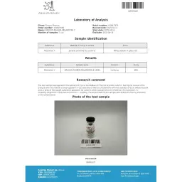 Melanotan 2 Lab Test Certificate April 2025 showing 10.06mg result